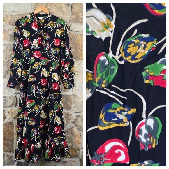 Toast Tulip Floral Print Maxi Dress - Picture 9 of 9